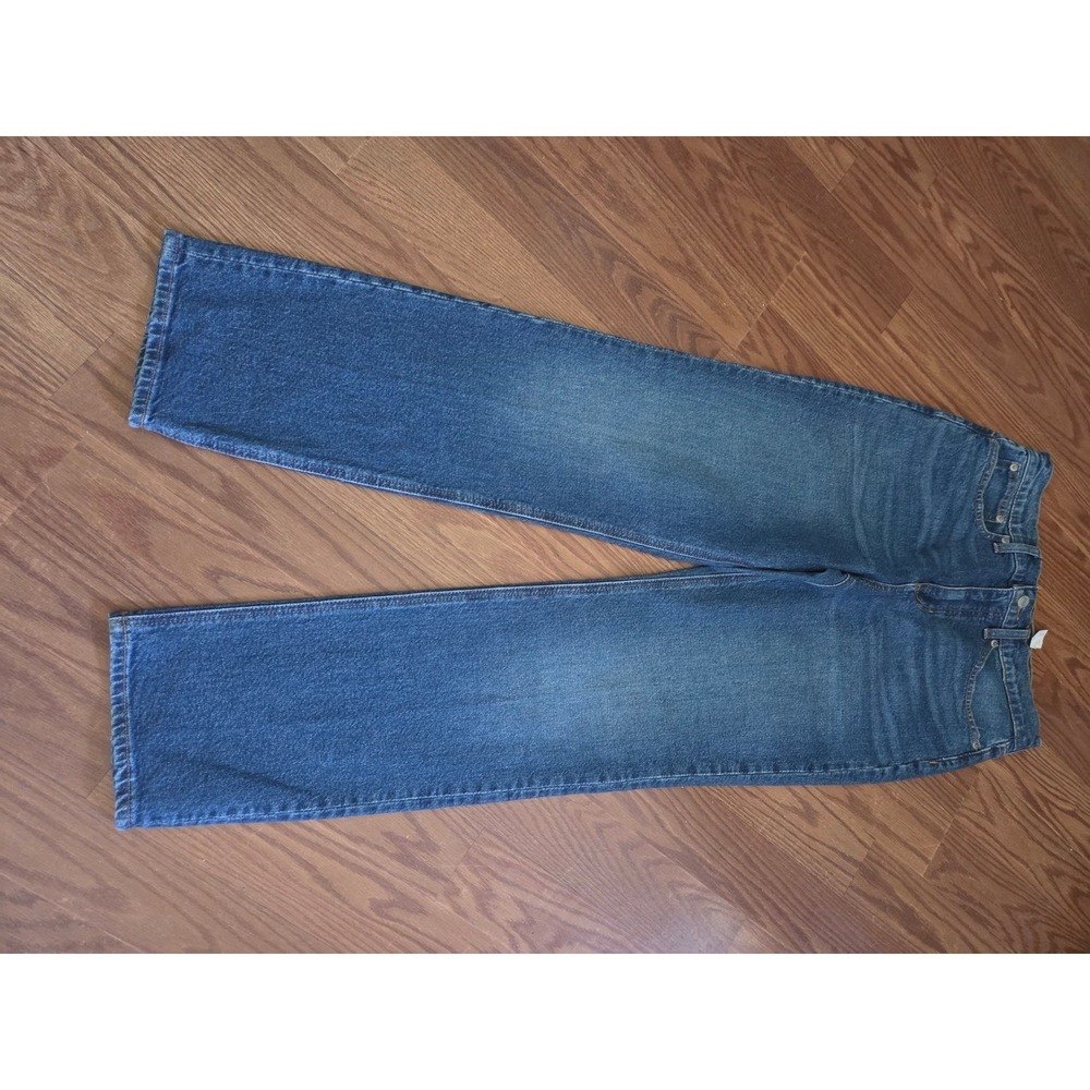 J.Crew Full Length Classic Straight Jeans Blue Siz‎ 27 Re-Imagined High Rise NWT